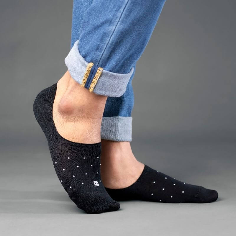 Shop Premium Classic Black No-Show socks for men in India – SockSoho