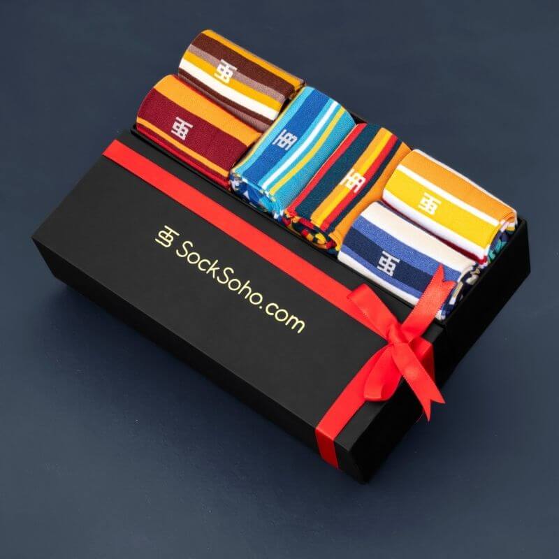 Stripe Gift Box - Pack of 6