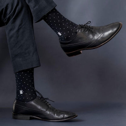 SockSoho Luxury Men Socks Classic Black Edition - Main Image